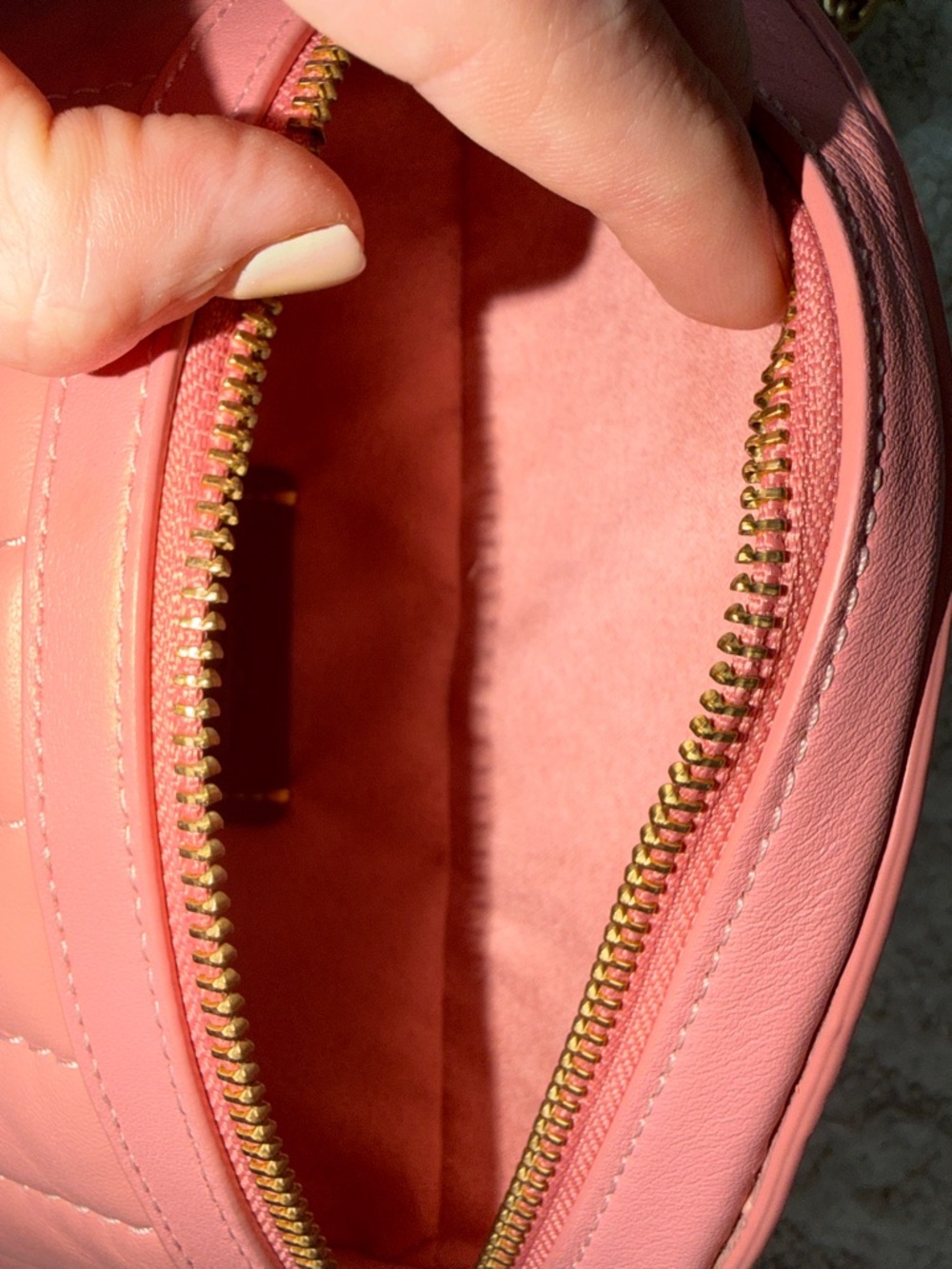 Coach Pink Quilted Leather Belt Bag - Picture 8 of 9